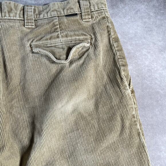 Vintage Dockers Khakis Tan Loose Fir Surplus Corduroy Pants - Picture 3 of 7